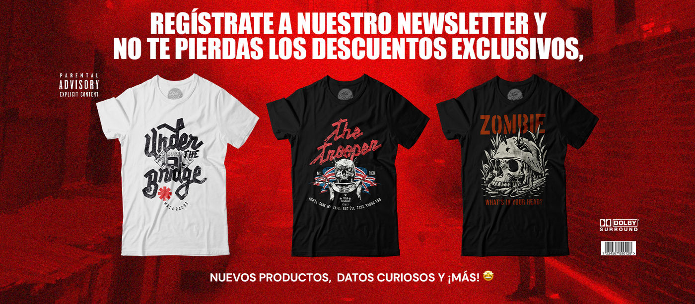 Venta de camisetas de rock sale